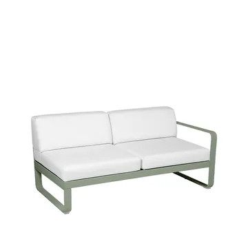 Bellevie Right modulsofa - 2-seters Cactus (grønn), off-white pute - Fermob