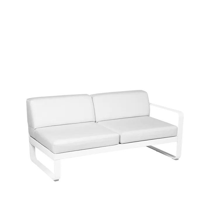 Bellevie Right modulsofa - 2-seters Cotton white (hvit), off-white pute - Fermob