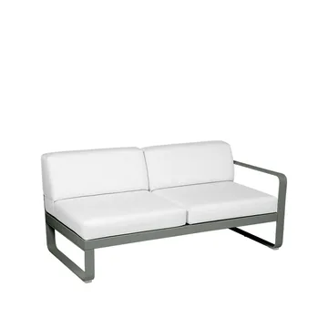 Bellevie Right modulsofa - 2-seters Rosemary (grønn)-off-white pute - Fermob