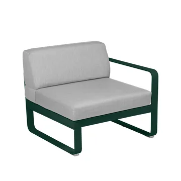 Bellevie Right modulsofa - Cedar green, flannel grey pute, 1-seter - Fermob