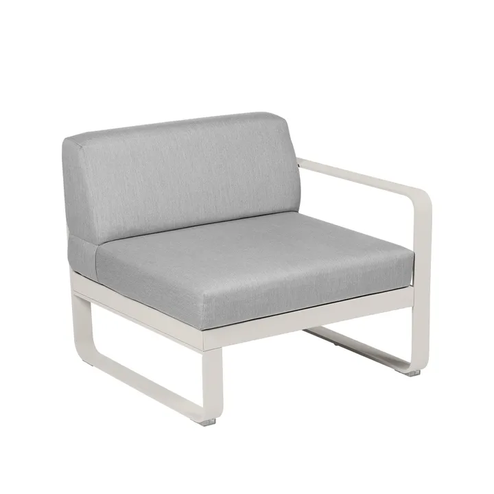 Bellevie Right modulsofa - Clay grey, flannel grey pute, 1-seter - Fermob