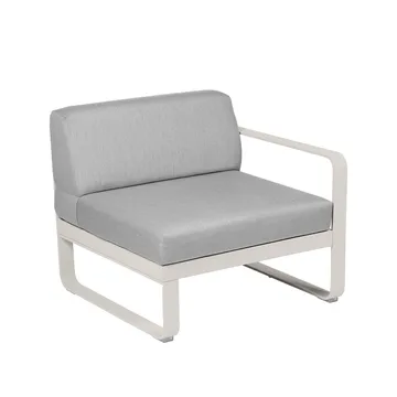 Bellevie Right modulsofa - Clay grey (grå), flannel grey pute, 1-seter - Fermob