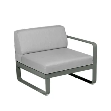 Bellevie Right modulsofa - Rosemary (grønn), flannel grey pute, 1-sete - Fermob