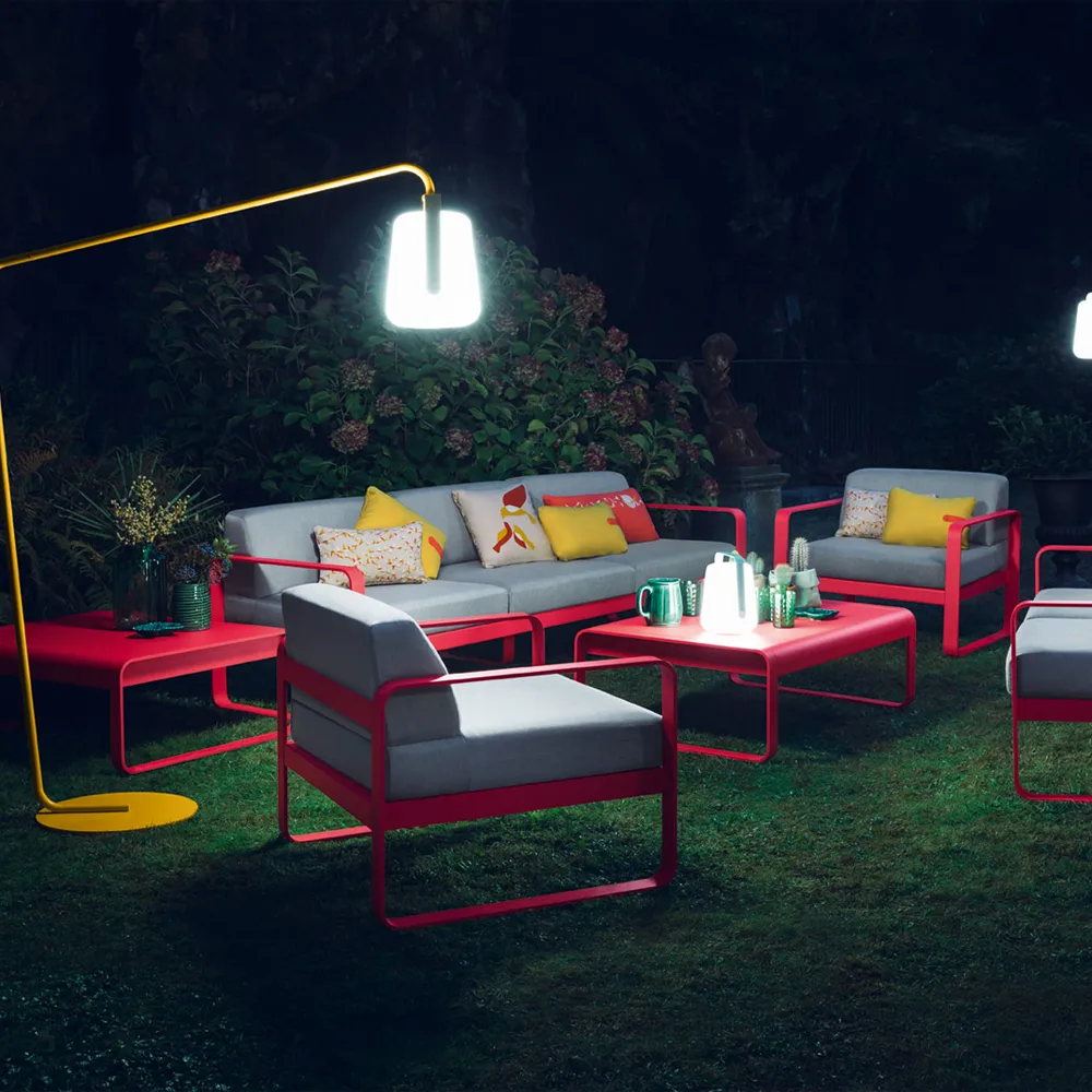 Bellevie sofa, 3-seters Anthracite (grå), flannel grey pute Fermob