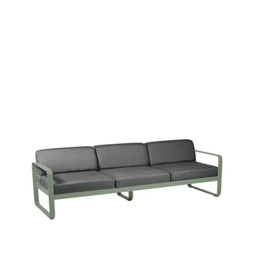 Bellevie sofa - 3-seters Cactus (grønn), graphite grey pute - Fermob