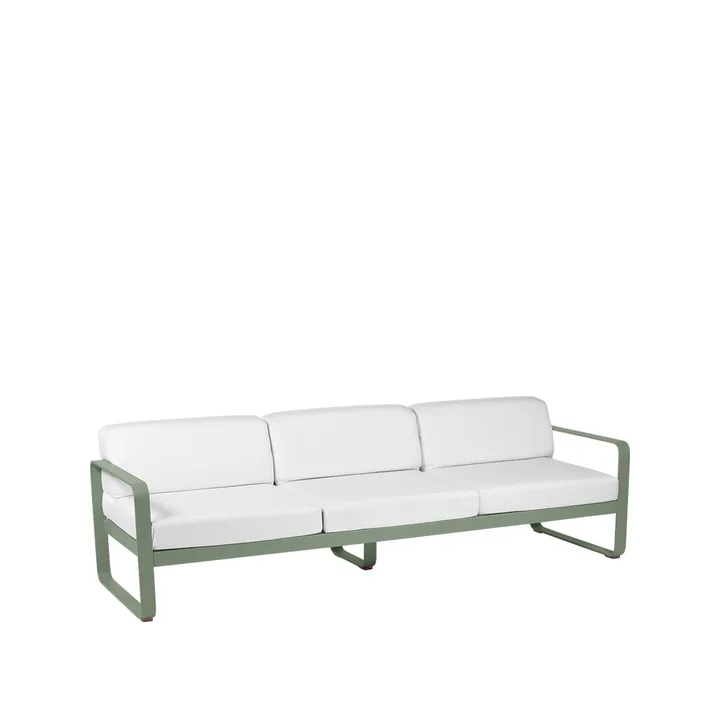 Bellevie sofa - 3-seters Cactus (grønn), off-white pute - Fermob