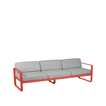 Bellevie sofa - 3-seters Capucine, flannel grey pute - Fermob