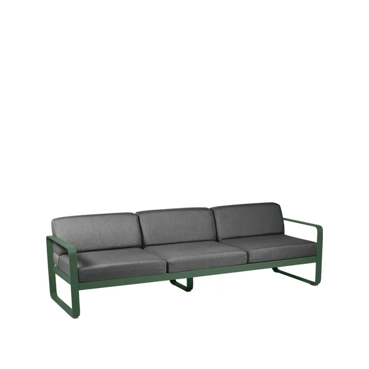 Bellevie sofa - 3-seters Cedar green, graphite grey pute - Fermob