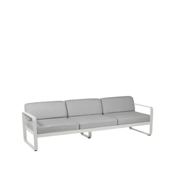 Bellevie sofa - 3-seters Clay grey, flannel grey pute - Fermob