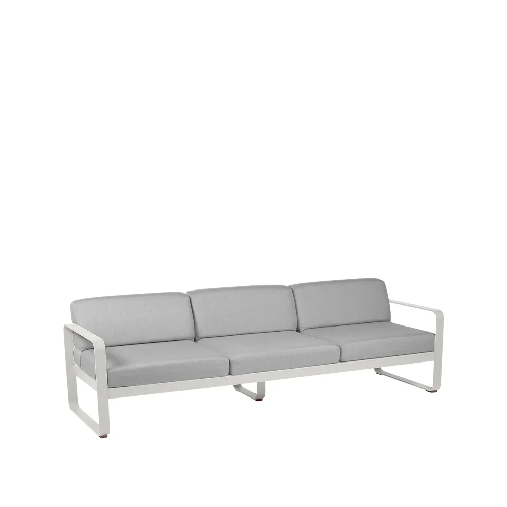 Bellevie sofa, 3-seters Clay grey (grå), flannel grey pute Fermob