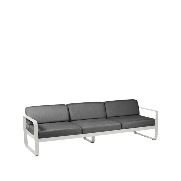 Bellevie sofa - 3-seters Clay grey (grå), graphite grey pute - Fermob