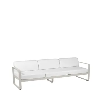 Bellevie sofa - 3-seters Clay grey (grå), off-white pute - Fermob