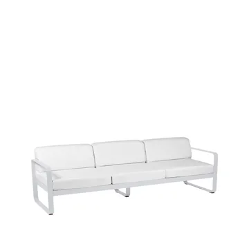 Bellevie sofa - 3-seters Cotton white (hvit), off-white pute - Fermob