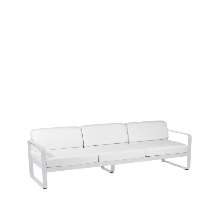Bellevie sofa - 3-seters Cotton white (hvit), off-white pute - Fermob