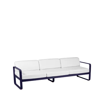 Bellevie sofa - 3-seters Deep blue (blå), off-white pute - Fermob