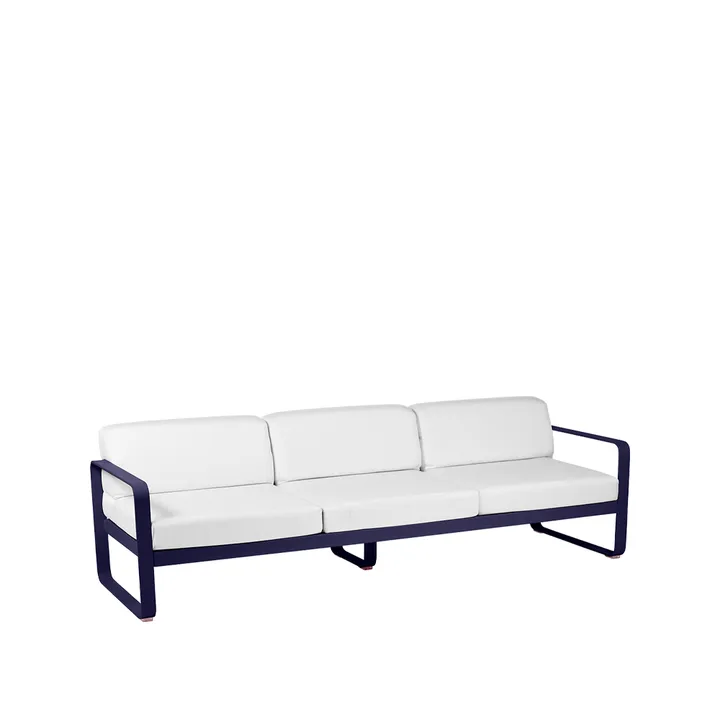 Bellevie sofa - 3-seters Deep blue (blå), off-white pute - Fermob