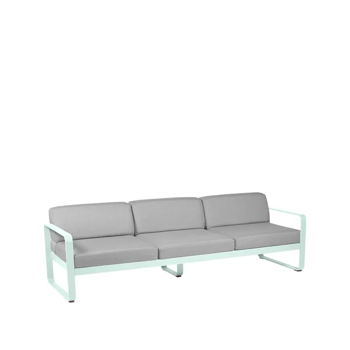Bellevie sofa - 3-seters Ice mint (grønn), flannel grey pute - Fermob