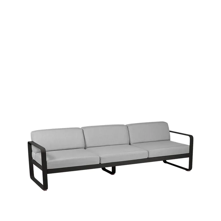 Bellevie sofa - 3-seters liquorice, flannel grey pute - Fermob