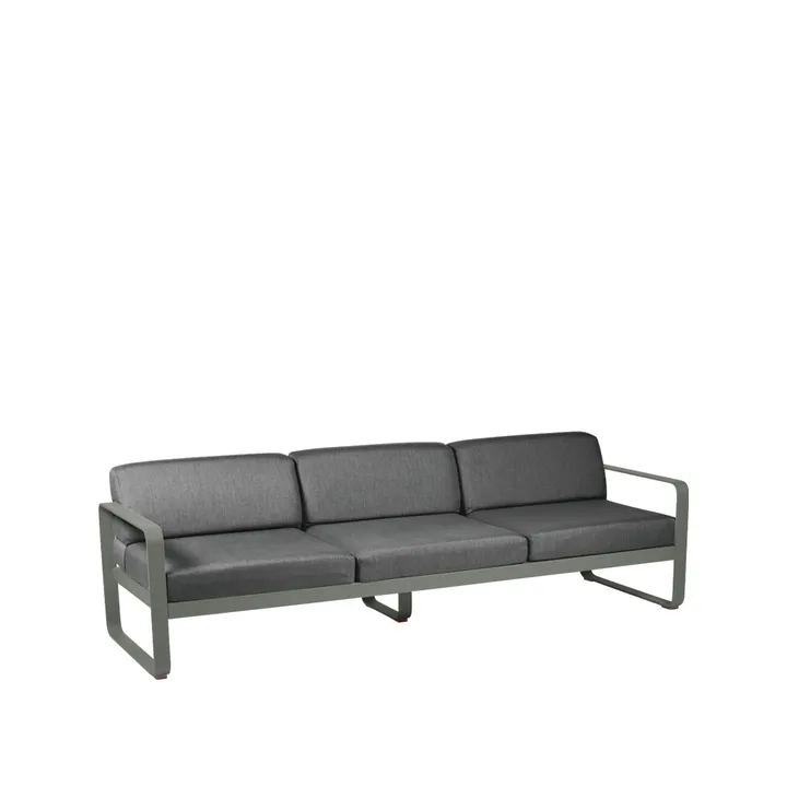 Bellevie sofa - 3-seters Rosemary, graphite grey pute - Fermob