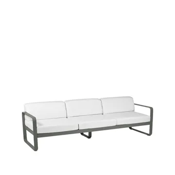 Bellevie sofa - 3-seters Rosemary (grønn)-off-white pute - Fermob
