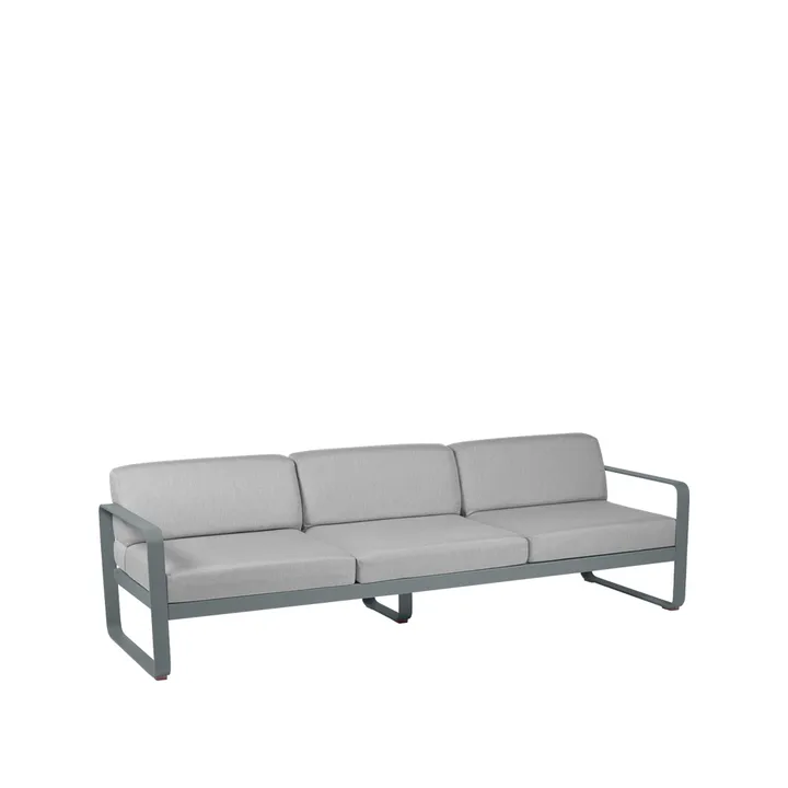 Bellevie sofa - 3-seters Storm grey, flannel grey pute - Fermob