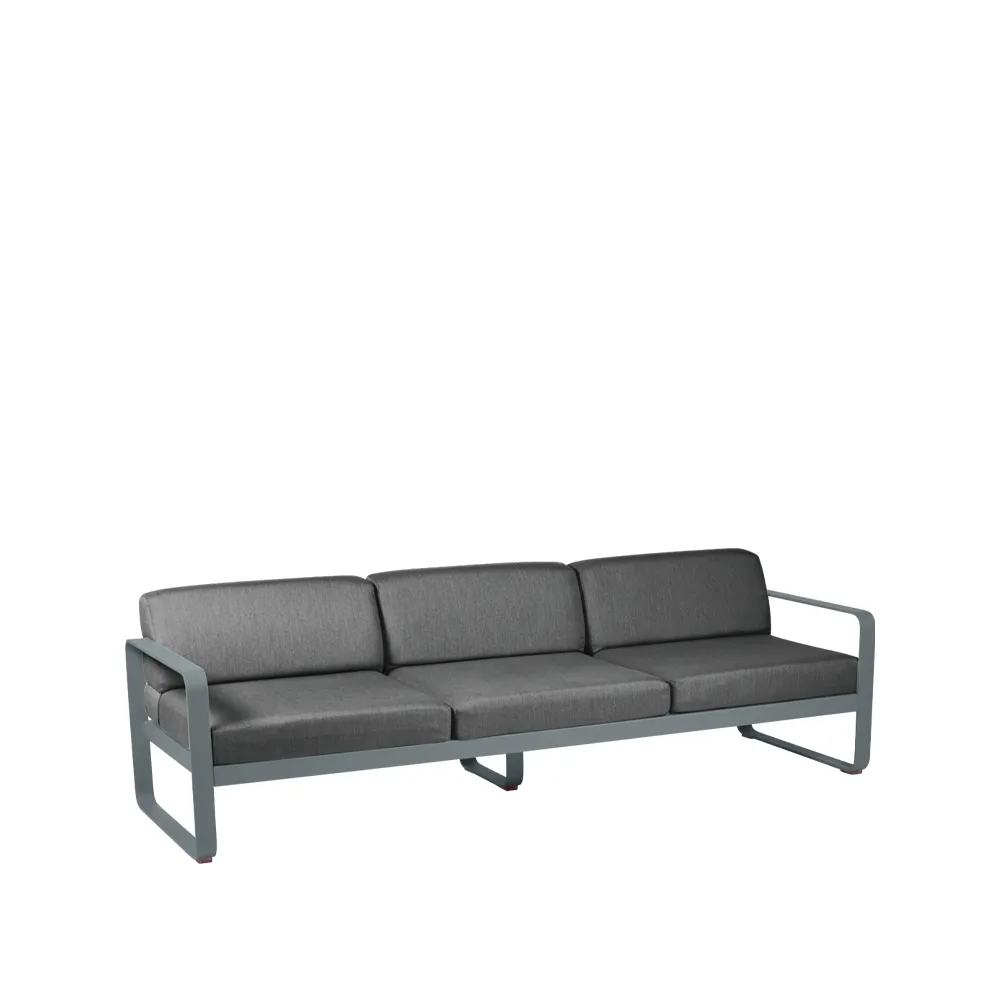 Bellevie sofa, 3-seters Storm grey (grå), graphite grey pute Fermob