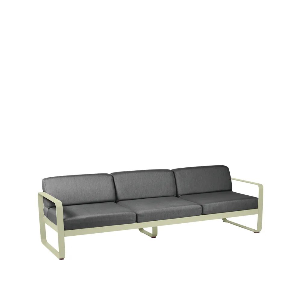 Bellevie sofa, 3-seters Willow green (grønn), graphite grey pute Fermob