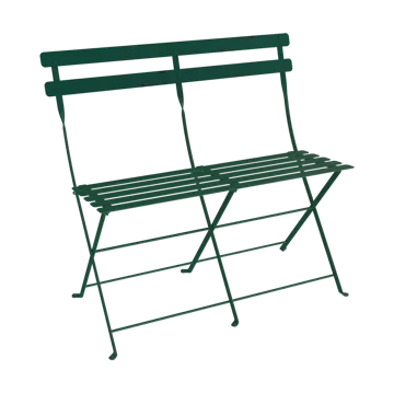 Bistro 2-seters benk med ryggstøtte - Cedar green - Fermob
