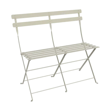 Bistro 2-seters benk med ryggstøtte - Clay grey - Fermob