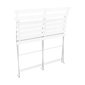 Bistro 2-seters benk med ryggstøtte - Cotton white (hvit) - Fermob