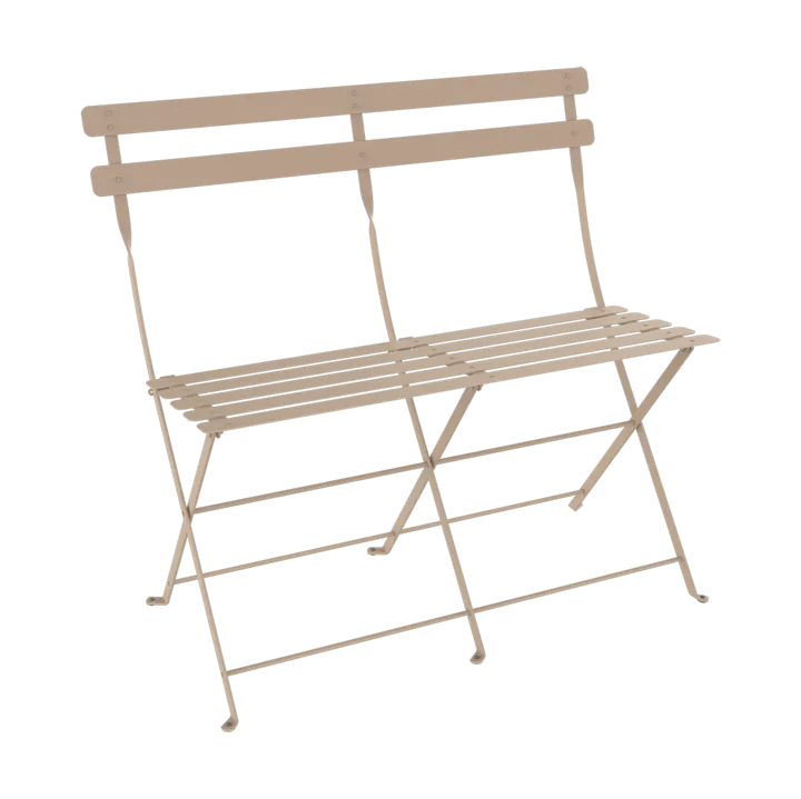 Bistro 2-seters benk med ryggstøtte - Nutmeg - Fermob