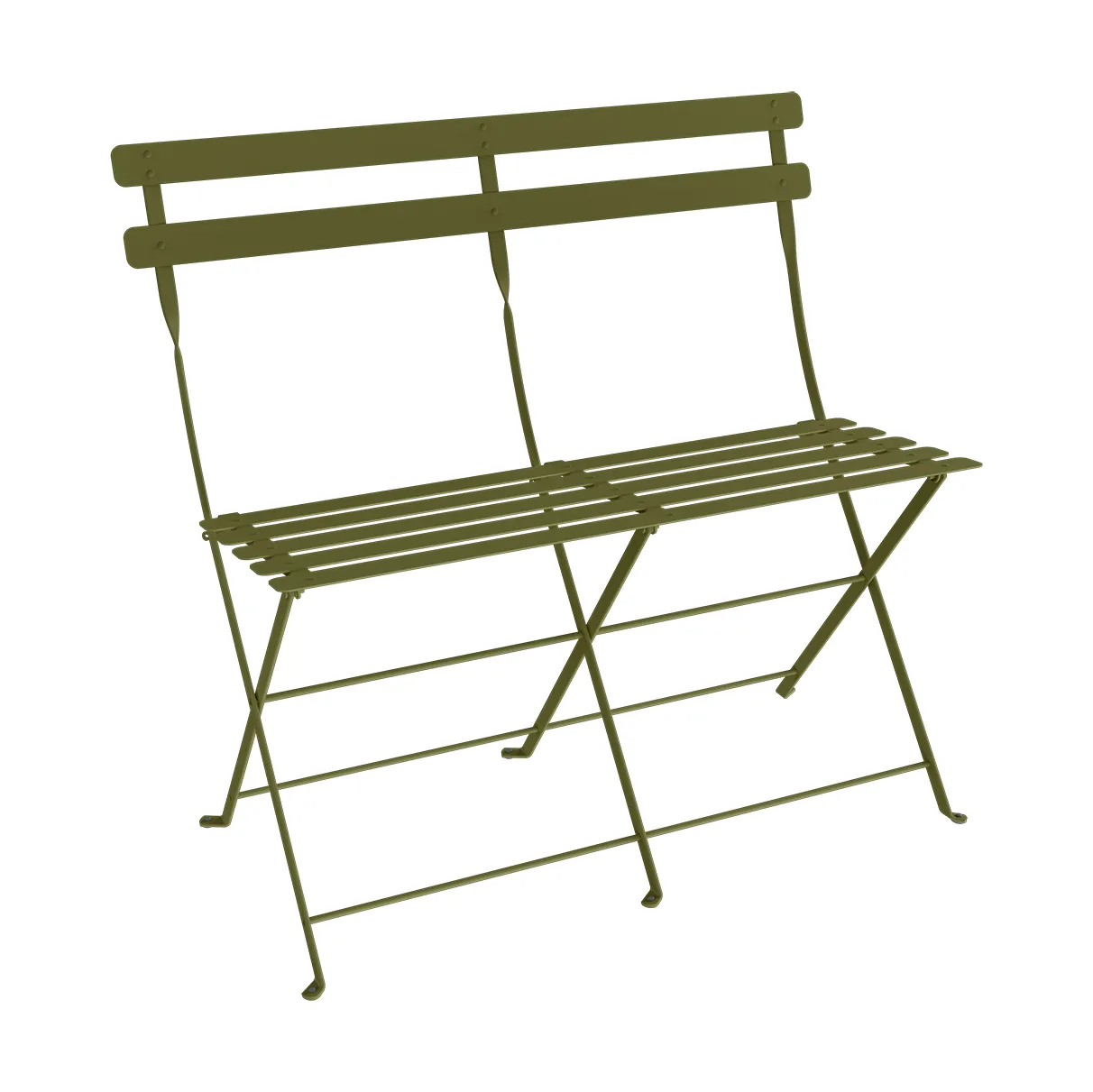 Bistro 2-seters benk med ryggstøtte, Pesto Fermob