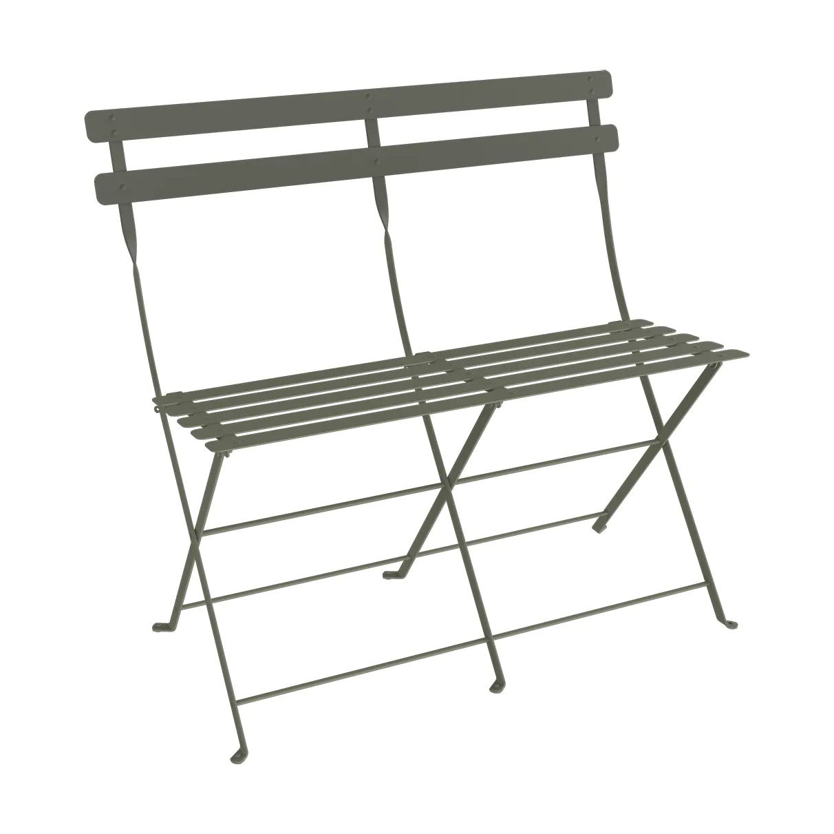 Bistro 2-seters benk med ryggstøtte, Rosemary Fermob