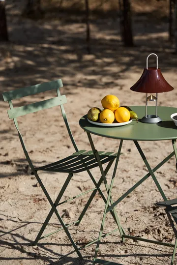 Bistro bord 117x77 cm + 4 stoler, Cactus - Fermob