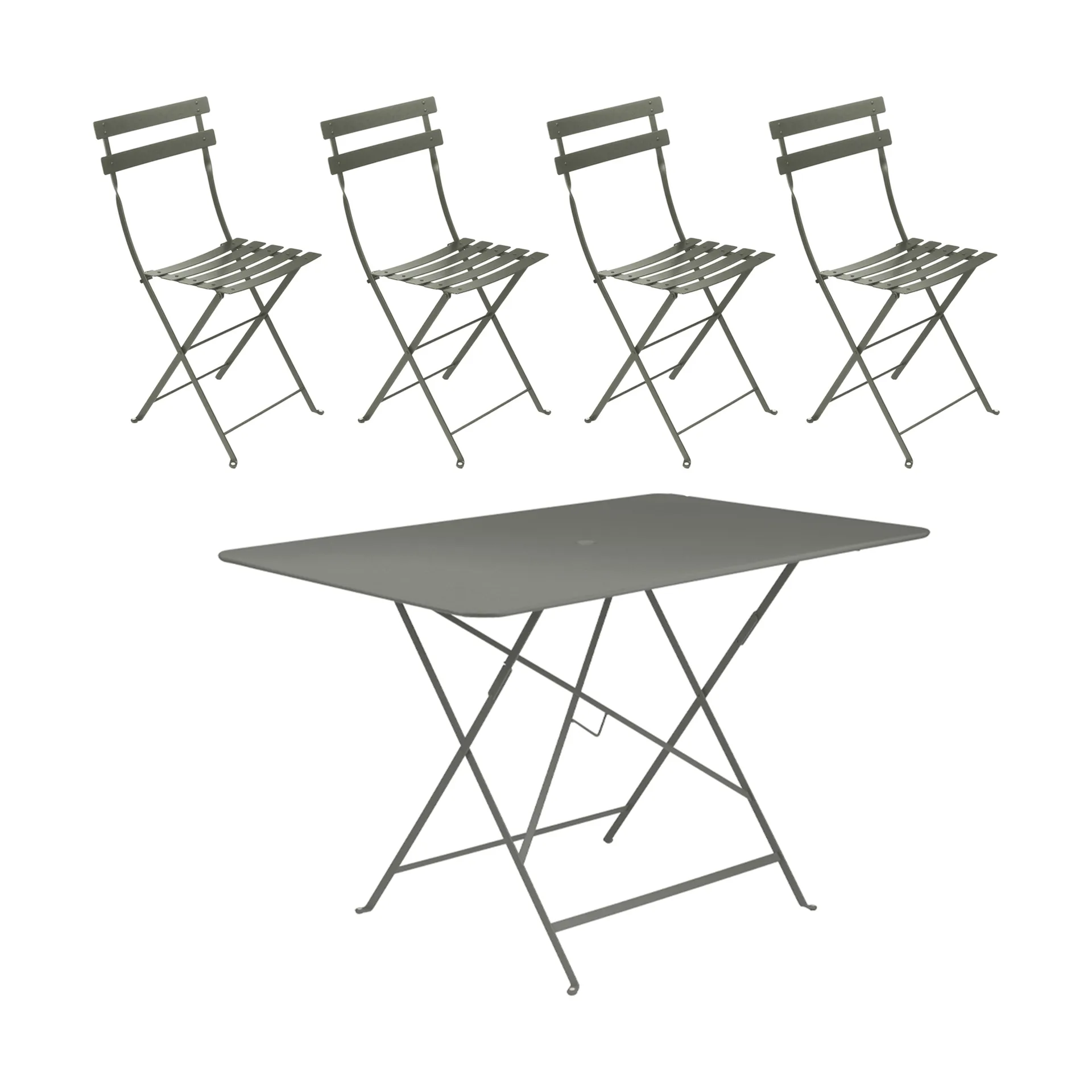 Bistro bord 117x77 cm + 4 stoler, Rosemary,  Fermob