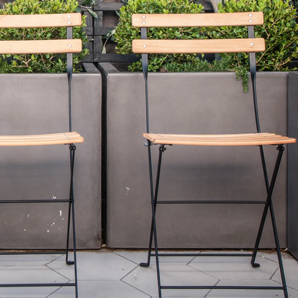 Bistro Natural stol, Frostet lemon, oljet bøk Fermob