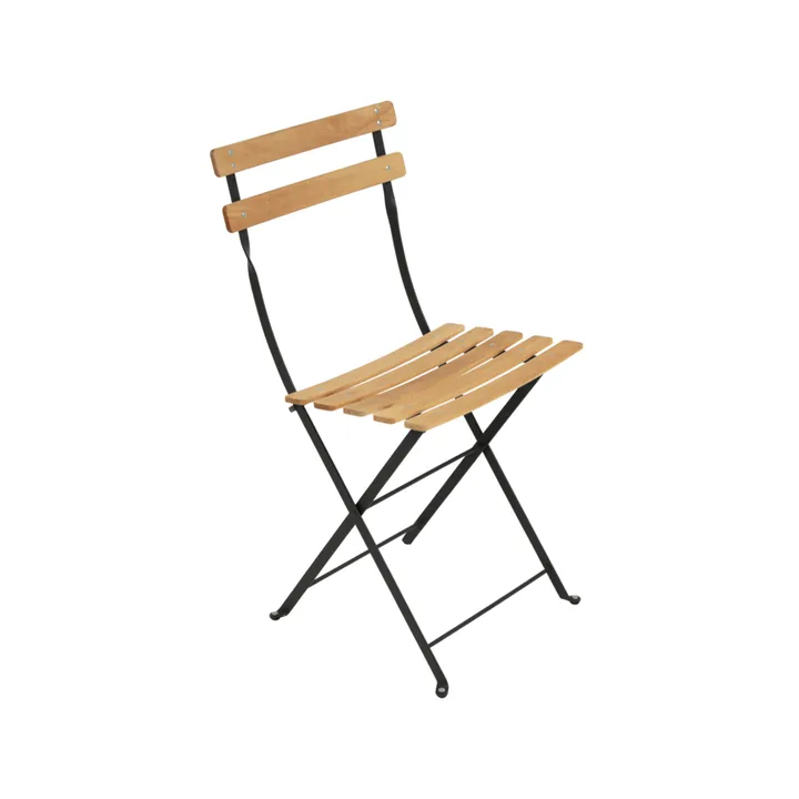 Bistro Natural stol - Liquorice (svart), oljet bøk - Fermob