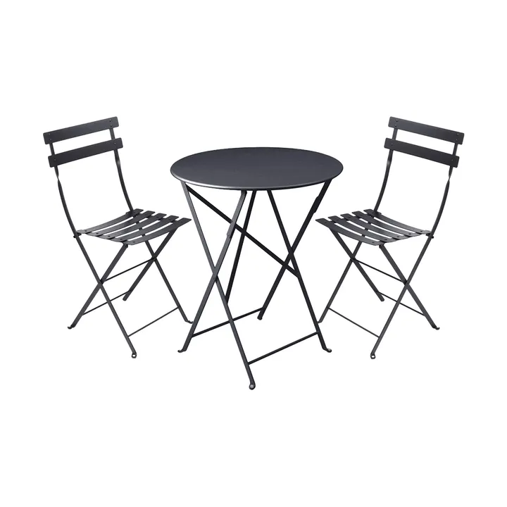 Bistro spisegruppe 2 stoler Ø60 cm anthracite - Fermob