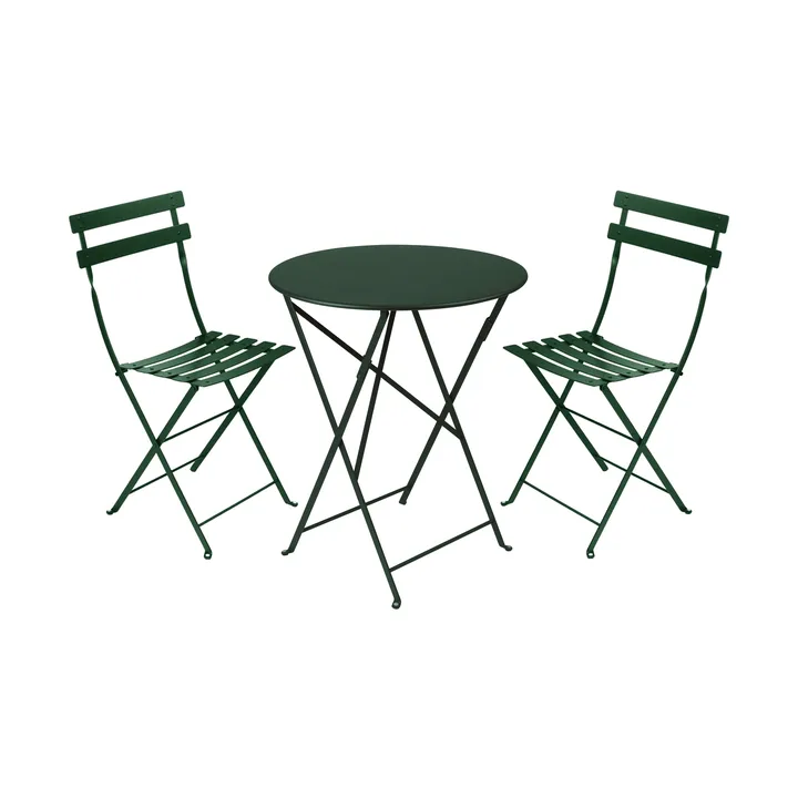 Bistro spisegruppe 2 stoler Ø60 cm cedar green - Fermob