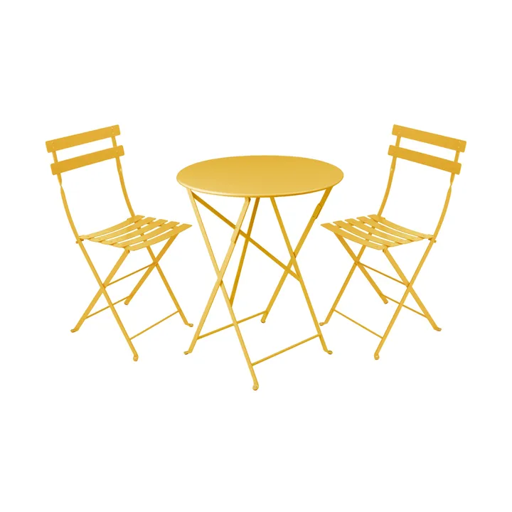 Bistro spisegruppe 2 stoler Ø60 cm honey - Fermob