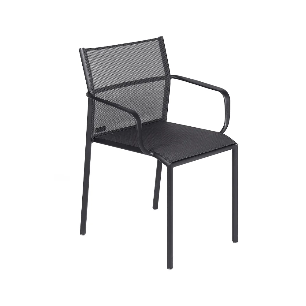 Cadiz stol med armlener, Anthracite (grå) Fermob