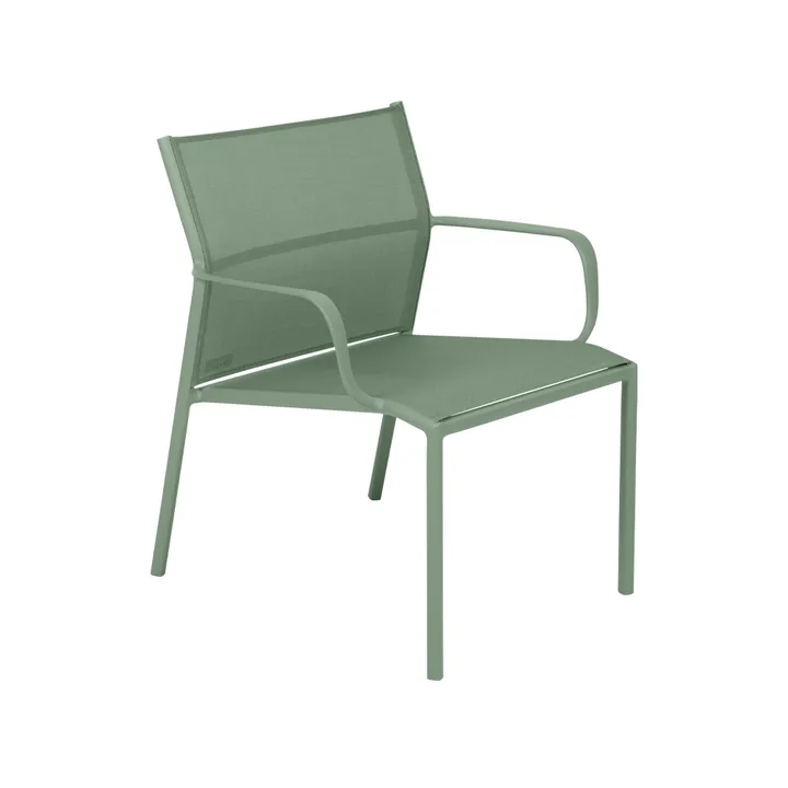 Cadiz stol med armlener, lav - Cactus - Fermob