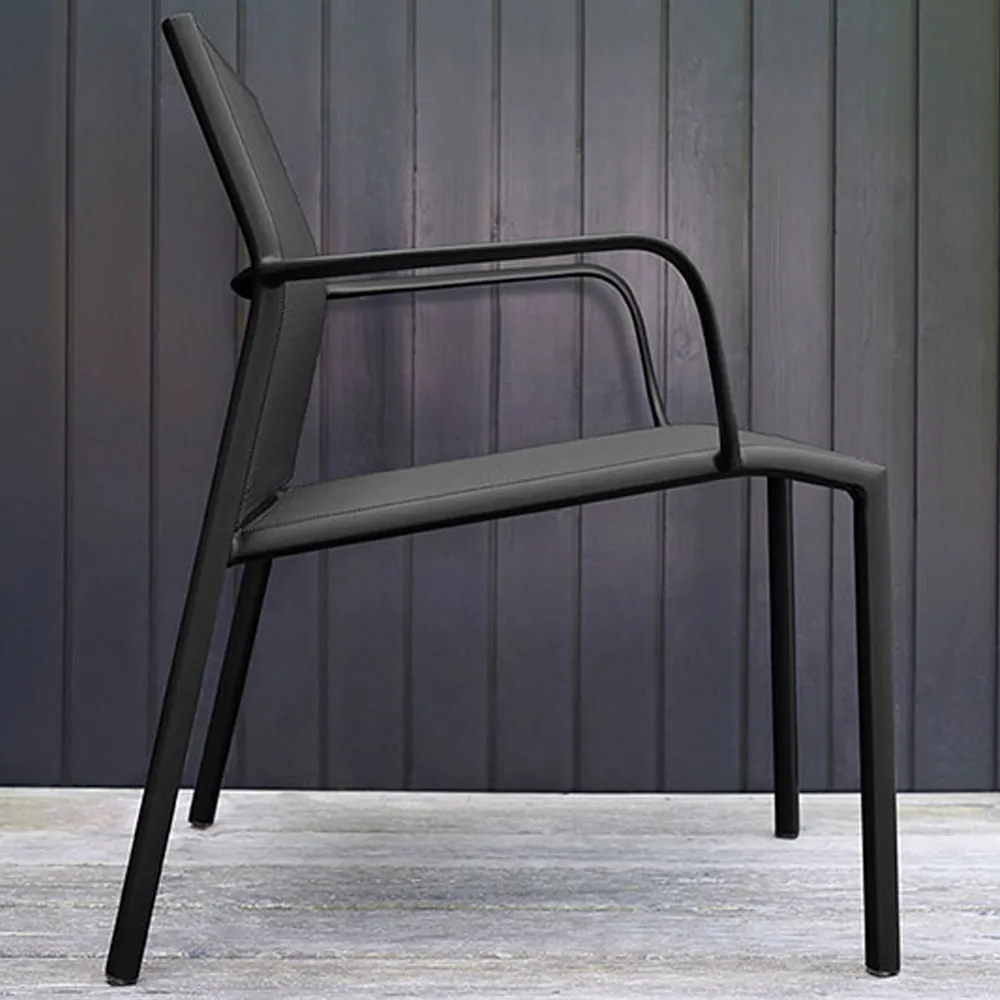 Cadiz stol med armlener, lav, Red ochre Fermob