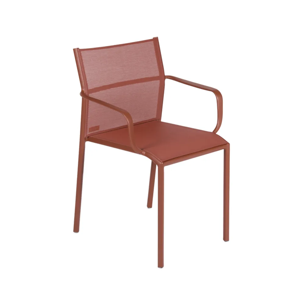 Cadiz stol med armlener, Red ochre (rød) Fermob