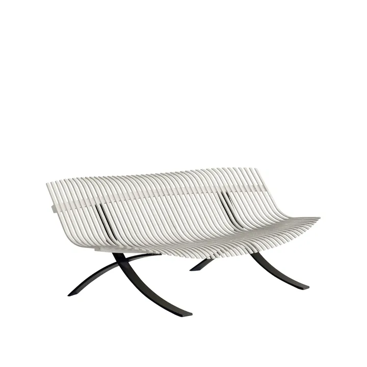 Charivari benk - Clay grey - Fermob