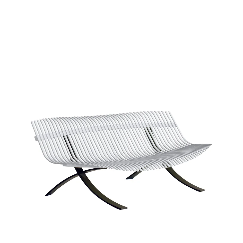 Charivari benk, Cotton white (hvit) Fermob