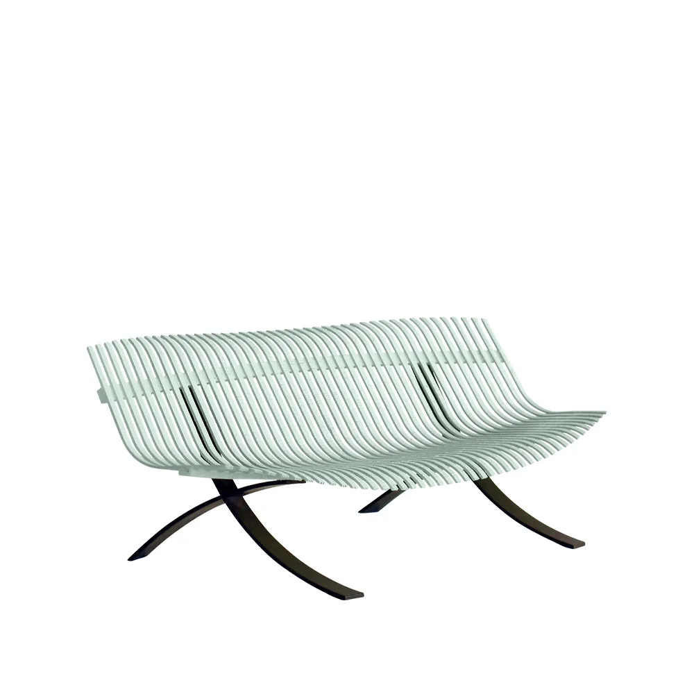Charivari benk, Ice mint (grønn) Fermob