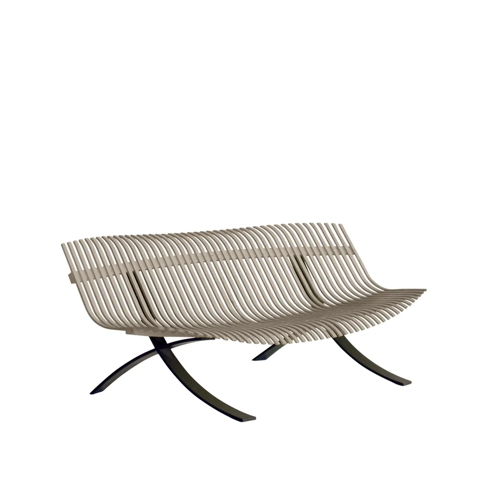 Charivari benk, Nutmeg (beige) Fermob