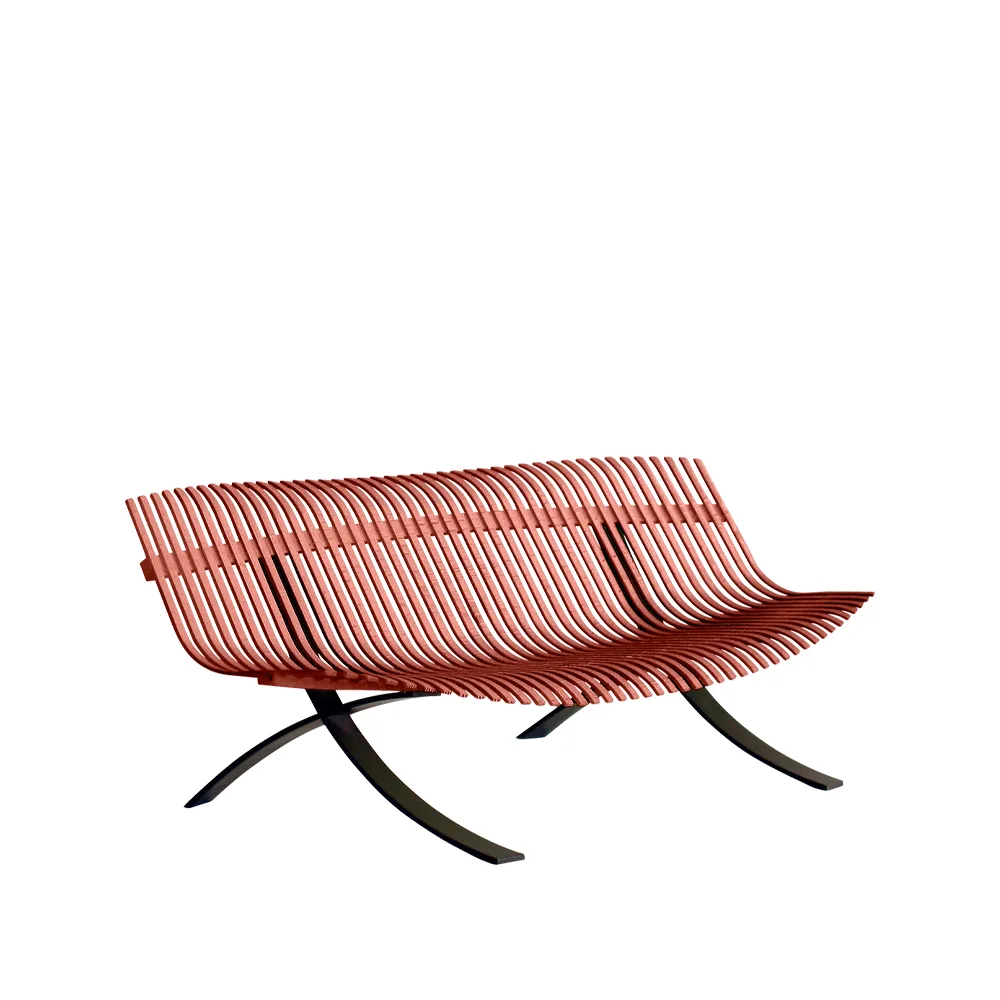 Charivari benk, Red ochre (rød) Fermob