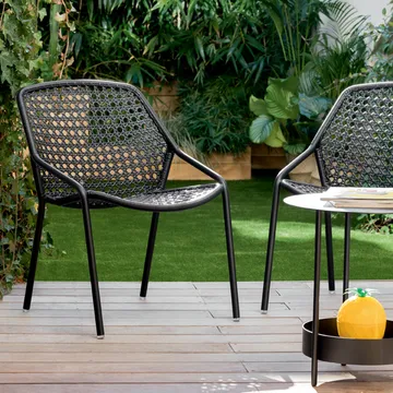 Croisette stol med armlener - Liquorice - Fermob